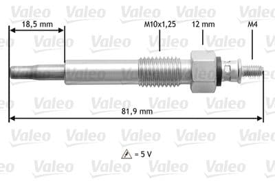 Bujía de precalentamiento VALEO 345205