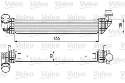 Radiador de aire de admisión VALEO 818636