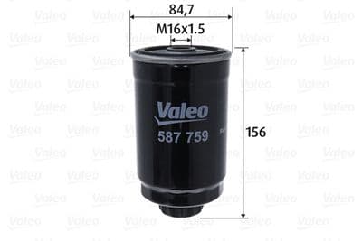 Filtro combustible VALEO 587759