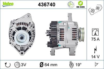 Alternador VALEO 436740