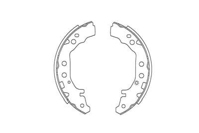 Juego de zapatas de frenos Kavo Parts BS-9950