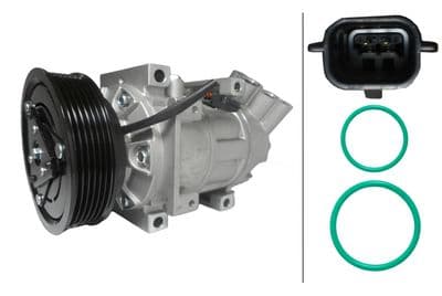 Compresor, aire acondicionado HELLA 8FK 366 203-641