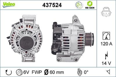 Alternador VALEO 437524