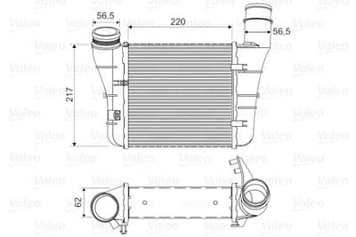 Radiador de aire de admisión VALEO 818669