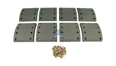 Juego de balatas de freno, freno de tambor DT Spare Parts 10.33004