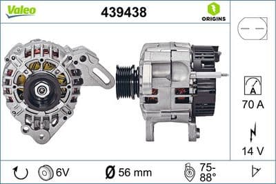 Alternador VALEO 439438