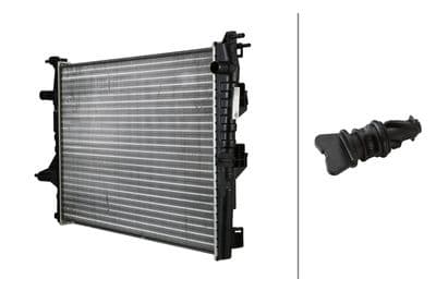 Radiador, refrigeración del motor HELLA 8MK 366 311-721