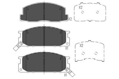Juego de balatas de freno Kavo Parts KBP-9084