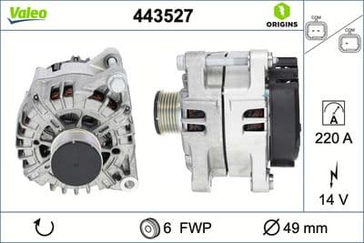 Alternador VALEO 443527