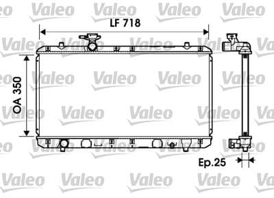 Radiador, refrigeración del motor VALEO 734164