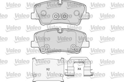 Juego de balatas de freno VALEO 601690