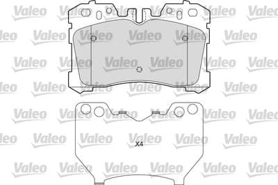 Juego de balatas de freno VALEO 601654