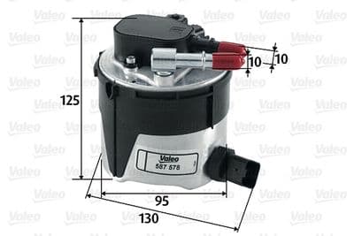 Filtro combustible VALEO 587578