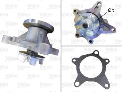 Bomba de agua, refrigeración del motor VALEO 506977