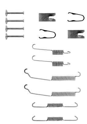 Juego de accesorios, zapatas de freno TRW SFK307