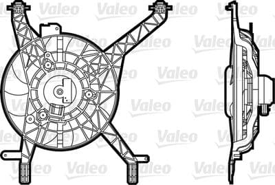 Ventilador, refrigeración del motor VALEO 696345