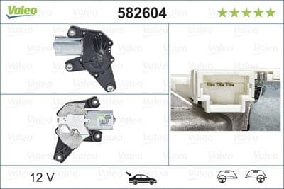Motor del limpiaparabrisas VALEO 582604