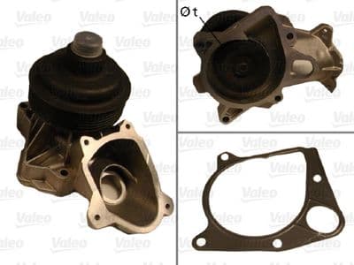 Bomba de agua, refrigeración del motor VALEO 506711