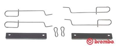 Juego de accesorios, balatas de frenos BREMBO A 02 214