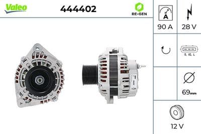 Alternador VALEO 444402