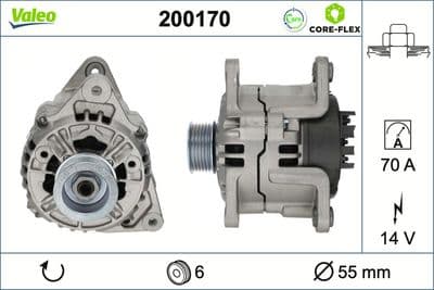 Alternador VALEO 200170
