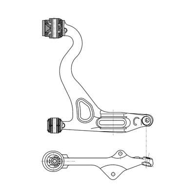 Brazo oscilante, suspensión de ruedas CTR CQ1119R