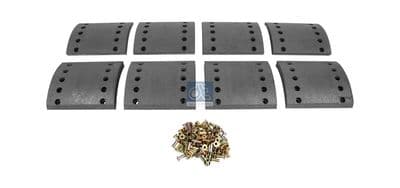 Juego de balatas de freno, freno de tambor DT Spare Parts 10.33007