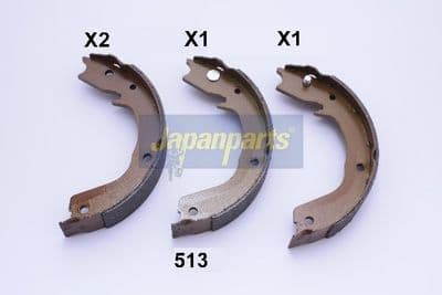 Juego de zapatas de frenos JAPANPARTS GF-513AF
