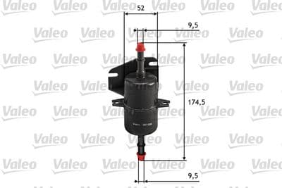 Filtro combustible VALEO 587018