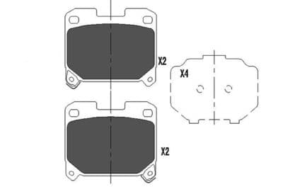 Juego de balatas de freno Kavo Parts KBP-9063