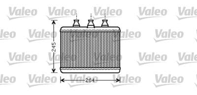 Radiador de calefacción, calefacción interior VALEO 812365