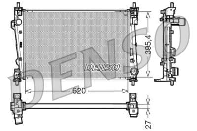 Radiador, refrigeración del motor DENSO DRM01006