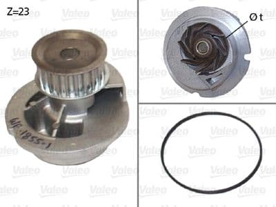 Bomba de agua, refrigeración del motor VALEO 506656