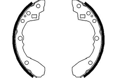 Juego de zapatas de frenos Kavo Parts KBS-5416