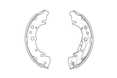 Juego de zapatas de frenos Kavo Parts KBS-4412