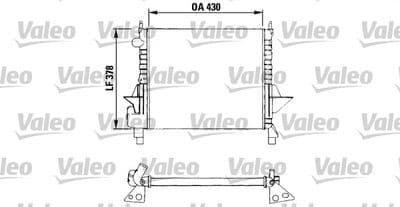 Radiador, refrigeración del motor VALEO 730633