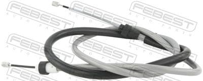 Cable de accionamiento, freno de estacionamiento FEBEST 02100-D10