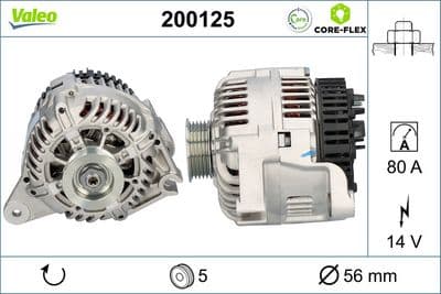 Alternador VALEO 200125