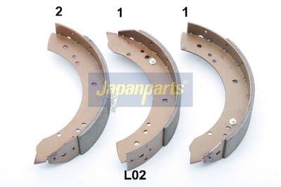 Juego de zapatas de frenos JAPANPARTS GF-L02AF
