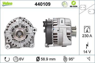 Alternador VALEO 440109