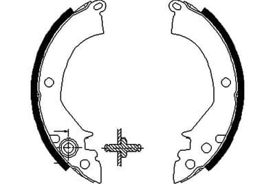 Juego de zapatas de frenos Kavo Parts BS-3402