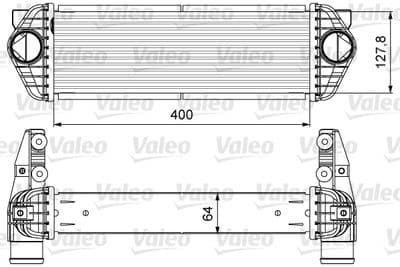 Radiador de aire de admisión VALEO 818607