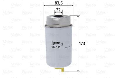 Filtro combustible VALEO 587181