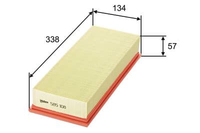 Filtro de aire VALEO 585108