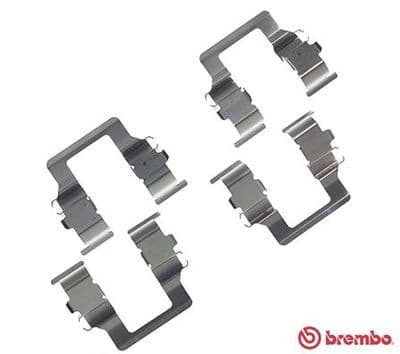 Juego de accesorios, balatas de frenos BREMBO A 02 201