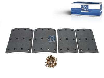Juego de balatas de freno, freno de tambor DT Spare Parts 2.94155