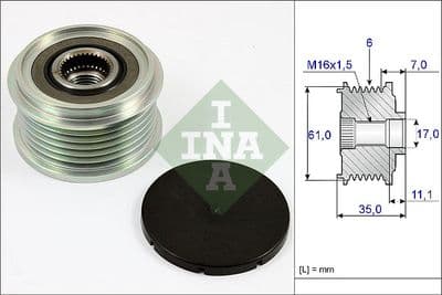 Rueda libre del alternador Schaeffler INA 535 0022 10