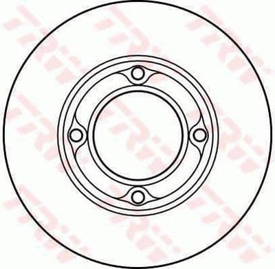 Disco de freno TRW DF4124
