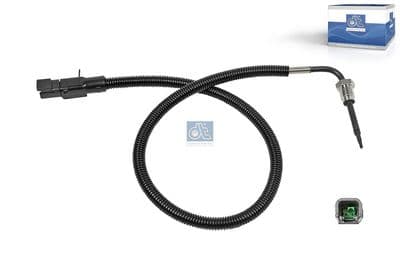 Sensor, de temperatura de gas de escape DT Spare Parts 2.76084