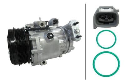 Compresor, aire acondicionado HELLA 8FK 366 204-251